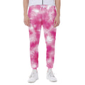 Pink Shibori Tie Dye Print Joggers