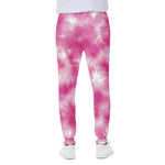 Pink Shibori Tie Dye Print Scuba Joggers