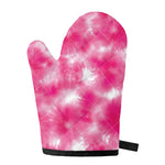 Pink Shibori Tie Dye Print Single Oven Mitt