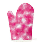Pink Shibori Tie Dye Print Single Oven Mitt