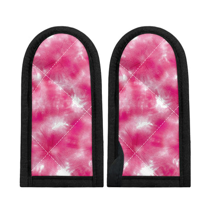 Pink Shibori Tie Dye Print Skillet Handle Cover