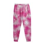 Pink Shibori Tie Dye Print Sweatpants