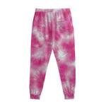 Pink Shibori Tie Dye Print Sweatpants