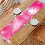 Pink Shibori Tie Dye Print Table Runner
