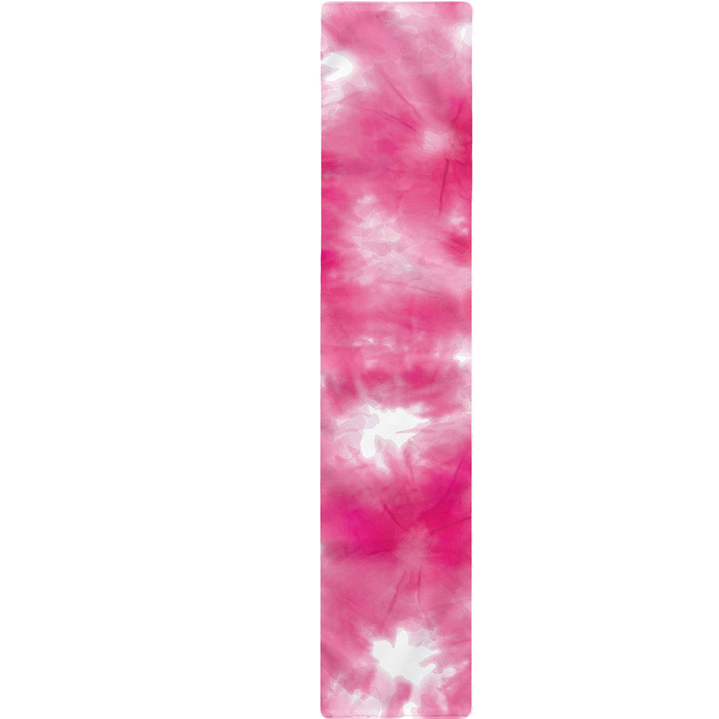 Pink Shibori Tie Dye Print Table Runner