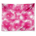 Pink Shibori Tie Dye Print Tapestry