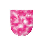 Pink Shibori Tie Dye Print Toilet Lid Cover