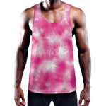 Pink Shibori Tie Dye Print Training Tank Top
