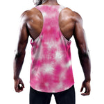 Pink Shibori Tie Dye Print Training Tank Top