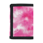 Pink Shibori Tie Dye Print Trifold Wallet