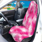 Pink Shibori Tie Dye Print Waterproof Car Seat Cover