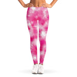 Pink Shibori Tie Dye Print Women's Leggings
