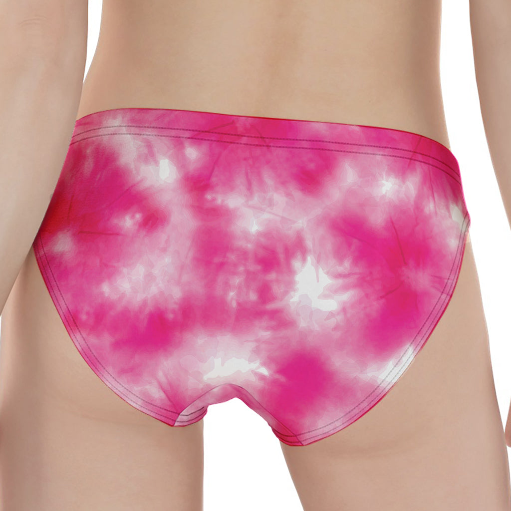 Pink Shibori Tie Dye Print Women's Panties