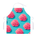 Pink Strawberry Ice Cream Print Adjustable Apron