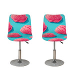 Pink Strawberry Ice Cream Print Bar Stool Covers