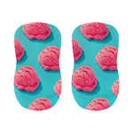 Pink Strawberry Ice Cream Print Bar Stool Covers