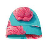 Pink Strawberry Ice Cream Print Beanie