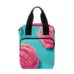 Pink Strawberry Ice Cream Print Bible Tote Bag