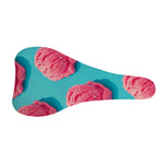 Pink Strawberry Ice Cream Print Bicycle Seat Cover