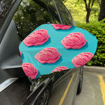 Pink Strawberry Ice Cream Print Car Side Mirror Covers