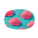 Pink Strawberry Ice Cream Print Car Side Mirror Covers