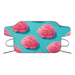 Pink Strawberry Ice Cream Print Car Windshield Snow Cover