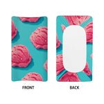 Pink Strawberry Ice Cream Print Changing Pad Cover