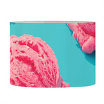 Pink Strawberry Ice Cream Print Drum Lamp Shade