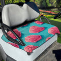 Pink Strawberry Ice Cream Print Golf Cart Seat Cover
