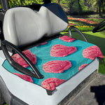 Pink Strawberry Ice Cream Print Golf Cart Seat Cover