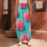 Pink Strawberry Ice Cream Print Harem Pants