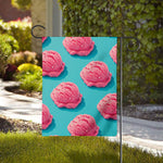 Pink Strawberry Ice Cream Print House Flag