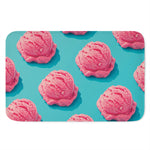 Pink Strawberry Ice Cream Print Indoor Door Mat