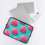 Pink Strawberry Ice Cream Print Laptop Sleeve