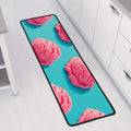 Pink Strawberry Ice Cream Print Long Kitchen Mat