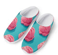 Pink Strawberry Ice Cream Print Mesh Casual Shoes