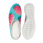 Pink Strawberry Ice Cream Print Mesh Casual Shoes