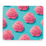 Pink Strawberry Ice Cream Print Mouse Pad