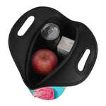 Pink Strawberry Ice Cream Print Neoprene Lunch Bag