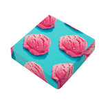 Pink Strawberry Ice Cream Print Outdoor Seat Cushion Cover