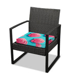 Pink Strawberry Ice Cream Print Outdoor Seat Cushion Cover