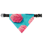 Pink Strawberry Ice Cream Print Over The Collar Dog Bandana