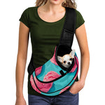 Pink Strawberry Ice Cream Print Pet Sling Carrier