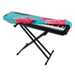 Pink Strawberry Ice Cream Print Piano Keyboard Cover