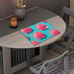 Pink Strawberry Ice Cream Print Placemat
