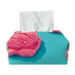 Pink Strawberry Ice Cream Print Rectangle Tissue Box Cover