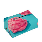 Pink Strawberry Ice Cream Print Rectangle Tissue Box Cover
