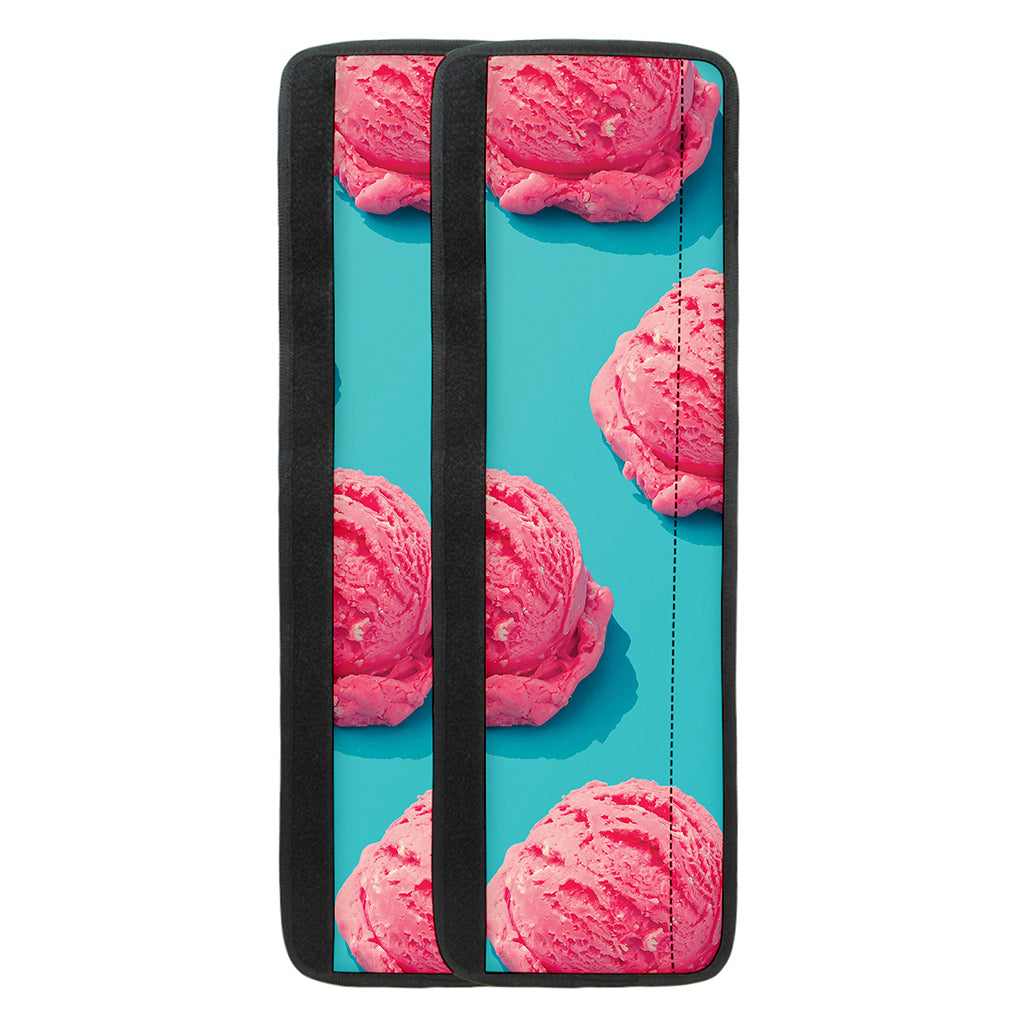 Pink Strawberry Ice Cream Print Refrigerator Handle Covers