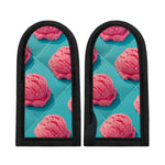 Pink Strawberry Ice Cream Print Skillet Handle Cover