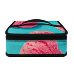 Pink Strawberry Ice Cream Print Small Lunch Bag